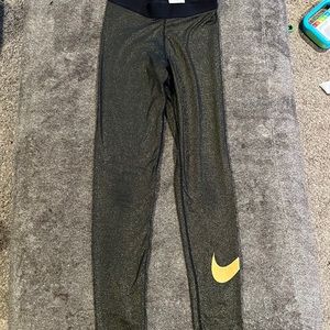 Size small, Nike gold glitter leggings. Great condition!
